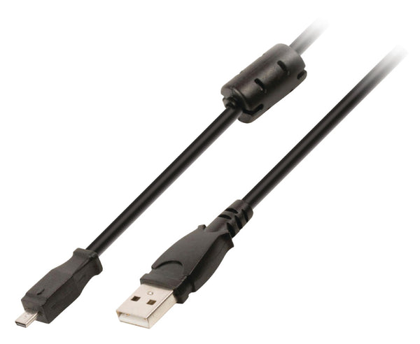 Valueline Vlcp60803b20 Camera Data Kabel Usb 2.0 A Male -  8p Kodak Connector Male 2,00 M Zwart