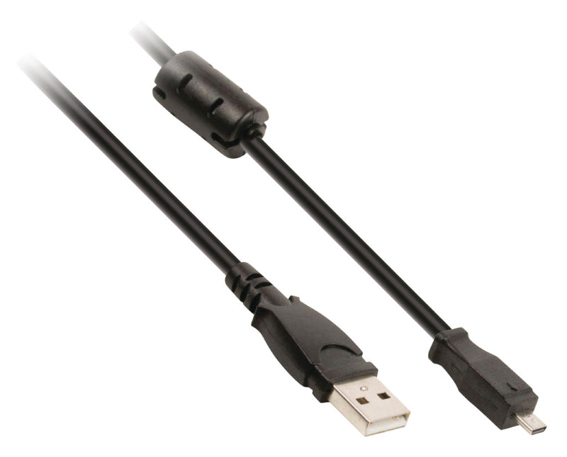 Valueline Vlcp60803b20 Camera Data Kabel Usb 2.0 A Male -  8p Kodak Connector Male 2,00 M Zwart