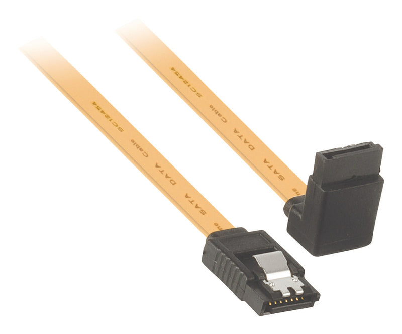 Valueline VLCP73260Y10 Sata 6 gb/s Datakabel Sata 7-pins Vrouwelijk met Slot - Sata 7-pins Vrouweli