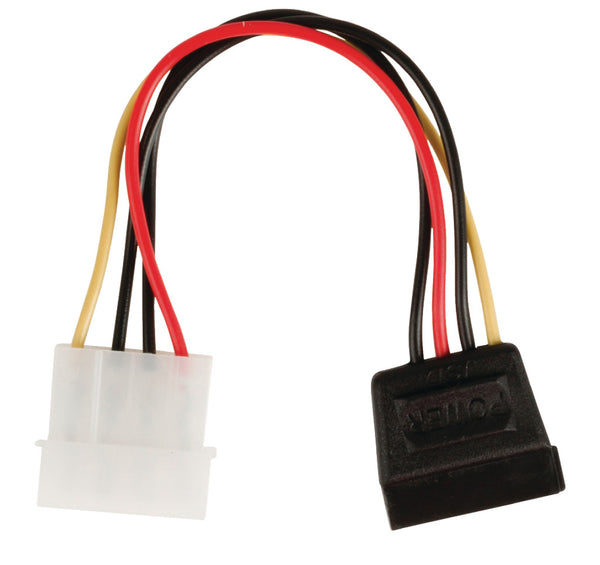 Valueline VLCP73500V015 Interne Stroom Adapterkabel Sata 15-pins Vrouwelijk - Molex Mannelijk 0,15