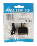 Valueline VLCP74200V015 Interne Stroom Adapterkabel Pci Express Vrouwelijk - Sata 15-pins Mannelijk