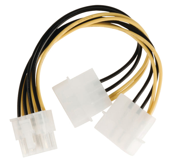 Valueline VLCP74400V015 Interne Stroomkabel Eps 8-pins Male - 2x Molex Male 0.15 M