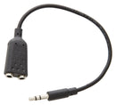 Valueline VLMB22100B02 Jack Stereo Audiosplitterkabel 3,5 mm Mannelijk - 2x 3,5 mm Vrouwelijk Zwart