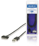 Valueline VLMB39100B20 Sync & Charge-kabel voor Ipad / Iphone / Ipod Apple 30-pins - Usb 2.0 A Mann