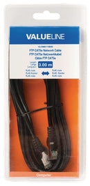 Valueline VLCB85110B30 Ftp Cat5e Netwerkkabel Rj45 Mannelijk - Rj45 Mannelijk 3,00 M Zwart