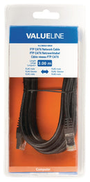 Valueline VLCB85210B30 Cat6 F/utp Netwerkkabel Rj45 (8/8) Male - Rj45 (8/8) Male 3.00 M Zwart