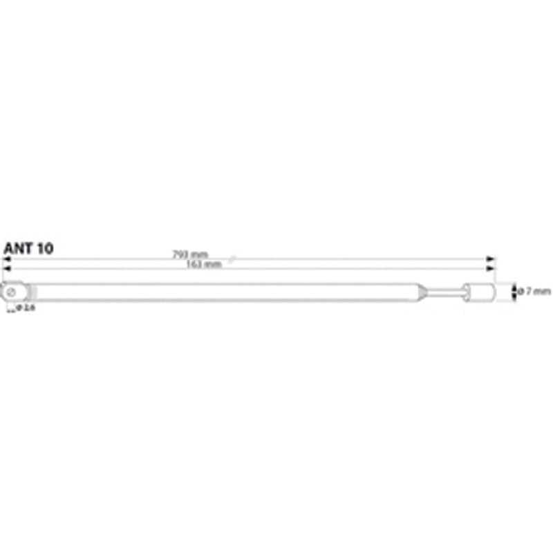 Fixapart ANT 10 Binnen & Buiten Radio Antenne Fm 163 - 793 Mm