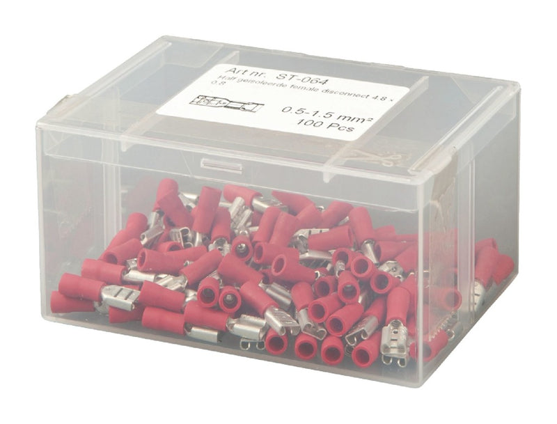 Valueline St-064 Kabelschoen Rood 100 Stuks