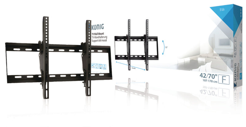 K&ouml;nig KNM-LT10 Tv Muurbeugel Kantelen 42 - 70 &quot; 60 Kg