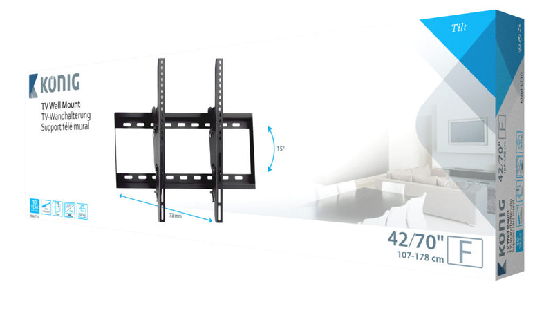 K&ouml;nig KNM-LT10 Tv Muurbeugel Kantelen 42 - 70 &quot; 60 Kg