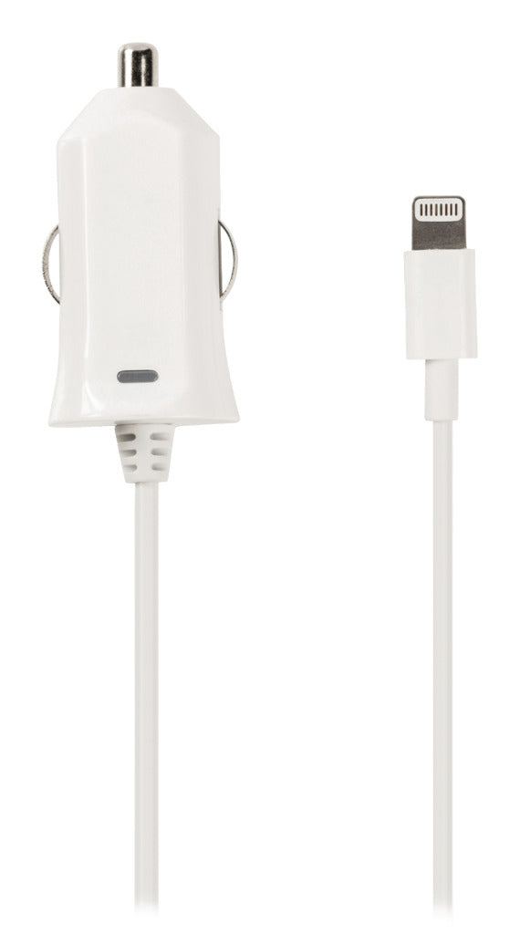 Valueline VLMP39891W10 Lightning-aansluiting Autolader Lightning Male - 12v-autoaansluiting 1,00 M