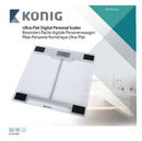 K&ouml;nig HC-PS100N Digitale Personenweegschaal