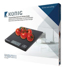König HC-KS12N Digitale Keukenweegschaal Zwart