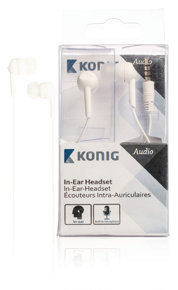 König CSHSIER300WH In-ear Headset Wit