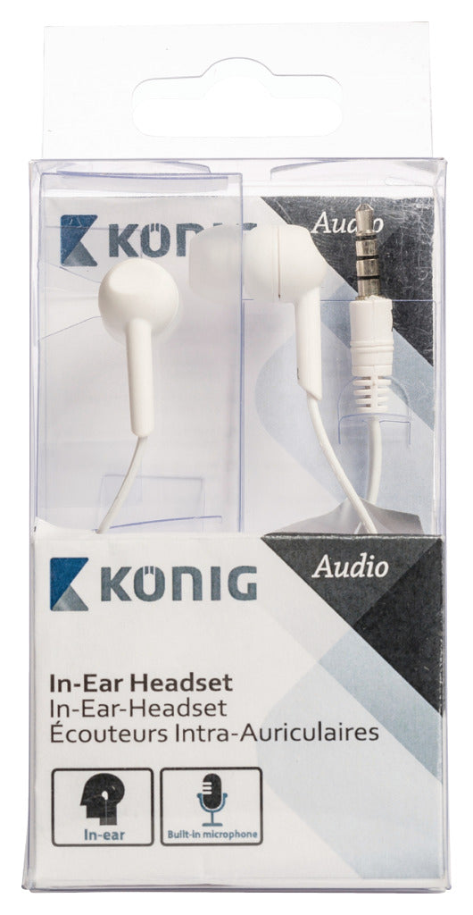 König CSHSIER300WH In-ear Headset Wit
