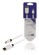 König KNM37400W20 Mini Displayport Kabel Mini Displayport Male - Displayport Male 2,00 M Wit