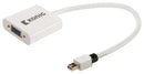 König KNM37850W02 Mini Displayport - Vga Adapterkabel Mini Displayport Male - Vga Female 0,20 M Wit