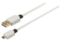 König KNM60410W10 Platte Usb 2.0 Kabel A Male - Micro B Male 1,00 M Wit