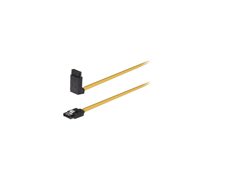 K&ouml;nig KNC73260Y10 Sata 6 Gb/s Datakabel Sata 7-pins Female - Female 270? Haaks 1,00 M Geel