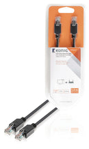 König KNC85100E10 Cat5e Utp Netwerkkabel Rj45 (8/8) Male - Rj45 (8/8) Male 1.00 M Antraciet