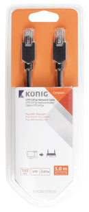 König KNC85100E50 Cat5e Utp Netwerkkabel Rj45 (8/8) Male - Rj45 (8/8) Male 5.00 M Antraciet