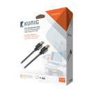 König KNC85210E200 Ftp Cat6 Netwerkkabel Rj45 Male - Male 20.0 M Grijs