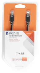König KNC85100E100 Utp Cat5e Netwerkkabel Rj45 Male - Male 10,0 M Grijs