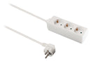 Valueline VLES330F001WH Stekkerdoos 3-wegs 3.00 M Wit