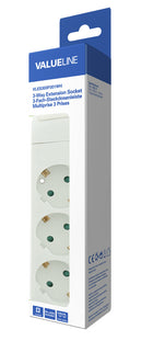 Valueline VLES300F001WH Stekkerdoos 3-wegs Wit