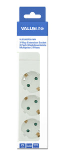 Valueline VLES300F001WH Stekkerdoos 3-wegs Wit