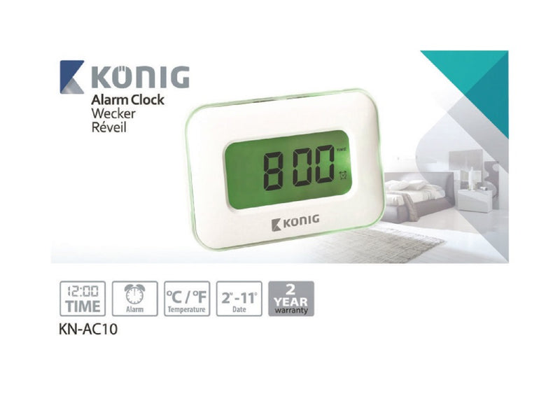 König KN-AC10 Multifunctionele Alarmklok met Touch Sensor