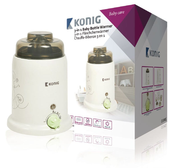 K&ouml;nig KN-BW10 Baby Flessenwarmer 80 W Wit