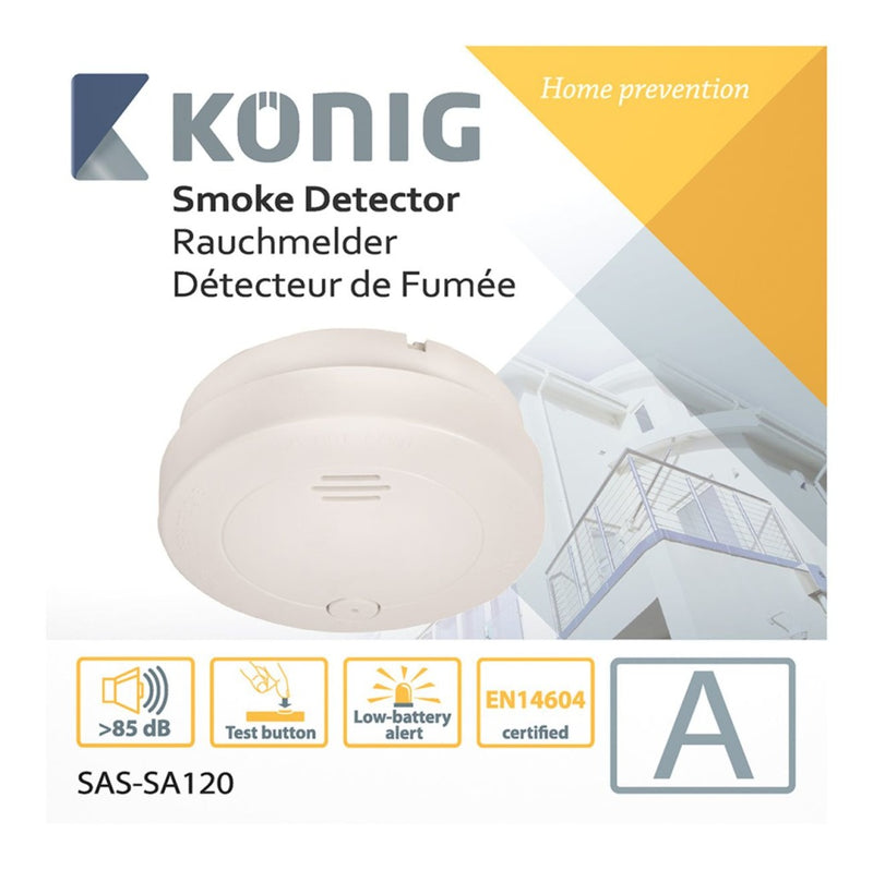 König SAS-SA120 Rookmelder Inclusief Batterij
