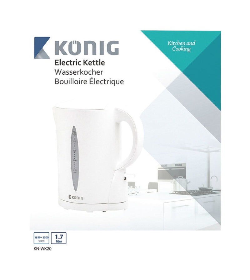 König KN-WK20 Elektrische Waterkoker 2200W 1.7L Wit