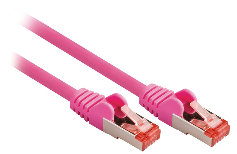 Valueline VLCP85221P200 Cat6 S/ftp Netwerkkabel Rj45 (8/8) Male - Rj45 (8/8) Male 20.0 M Roze