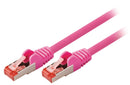 Valueline VLCP85221P50 Cat6 S/ftp Netwerkkabel Rj45 (8/8) Male - Rj45 (8/8) Male 5.00 M Roze
