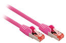Valueline VLCP85221P50 Cat6 S/ftp Netwerkkabel Rj45 (8/8) Male - Rj45 (8/8) Male 5.00 M Roze