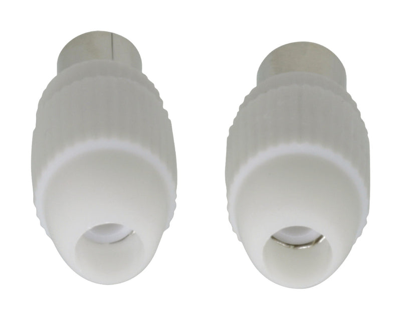 Valueline VLSB40999W Coaxconnector Male + Female Wit