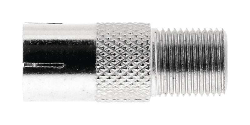 Valueline VLSP41955M Antenne Adapter F-connector Female - Coax Female (iec) Zilver