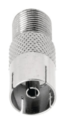 Valueline VLSP41955M Antenne Adapter F-connector Female - Coax Female (iec) Zilver