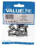 Valueline VLSP41955M Antenne Adapter F-connector Female - Coax Female (iec) Zilver