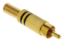 Valueline VGAP24900B Connector Rca Male Metaal Verguld