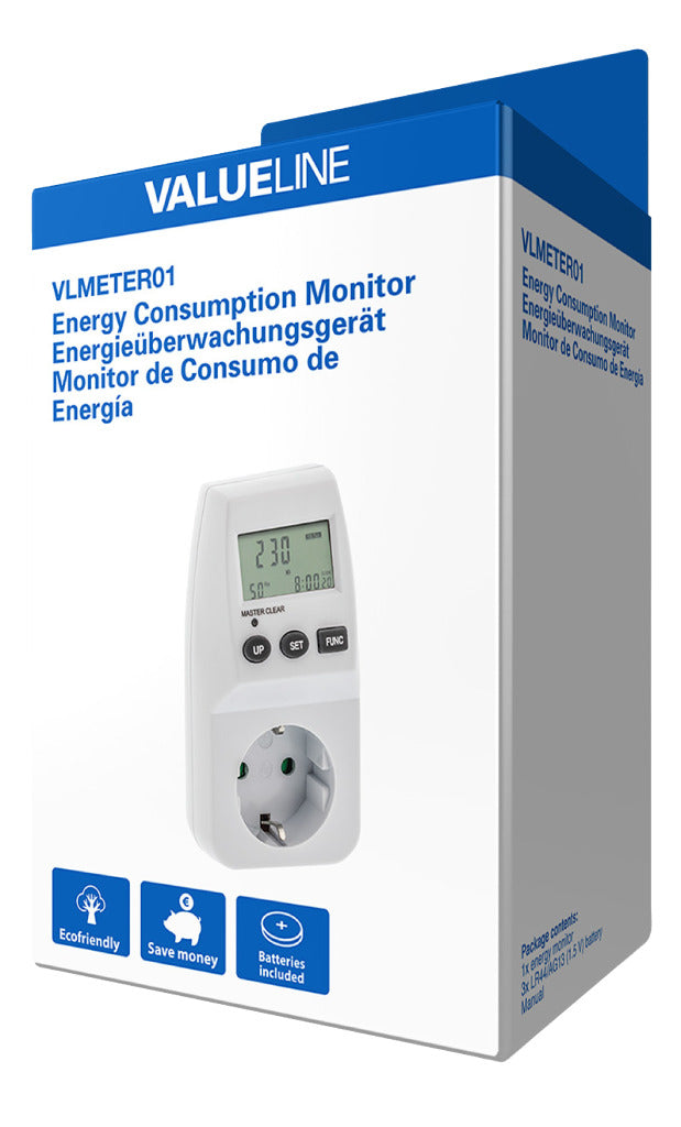 Valueline VLMETER01 Energie Consumptie Meter 3600W
