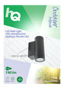 HQ HQLEDWLOUT01 Led Wandlamp Voor Buiten 6 W 190 Lm Zwart