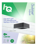 HQ HQLEDWLOUT04 Led Wandlamp Voor Buiten 6 W 120 Lm Zwart