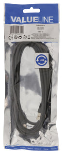 Valueline VLMP60510B2.00 Usb 2.0-kabel Usb A Male - Omkeerbaar Micro-usb B Male 2.00 M Zwart