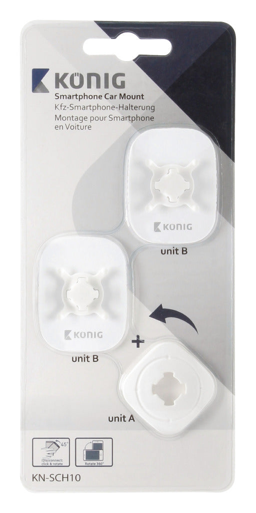 K&ouml;nig KN-SCH10 Smartphone Autohouder 360 &deg; Vast