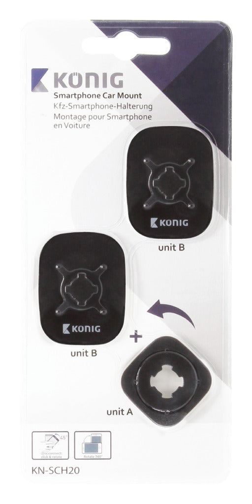 K&ouml;nig KN-SCH20 Smartphone Autohouder 360 &deg; Vast