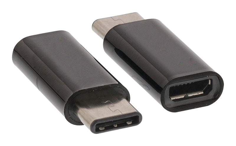 Valueline VLCP60910B Usb 2.0-adapter Usb-c Male - Usb Micro-b Female Zwart
