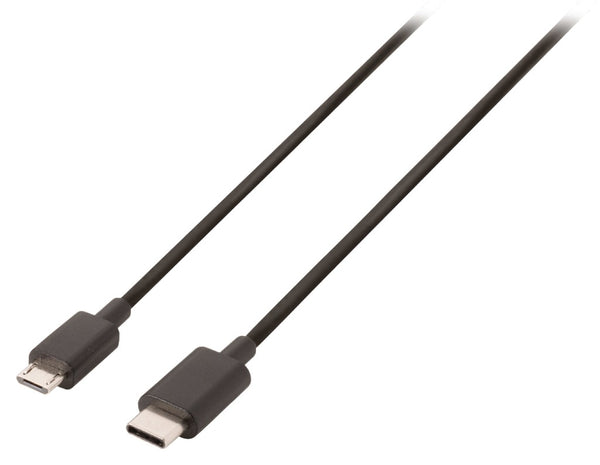 Valueline VLCB60750B10 Usb 2.0 Kabel Usb-c Male - Usb-micro-b 1.00 M Zwart